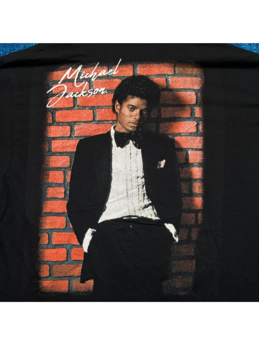 Michael Jackson Off The Wall Album Billie Jean Poster Tee XL - Picture 3 of 5